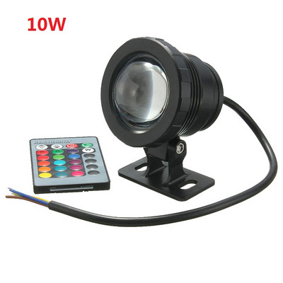 12V 10W/20W RGB LED šviesos fontanas baseino tvenkinio prožektorius povandeninis vandeniui atsparus naktinis šviestuvas lauko sodo vakarėlio dekoravimui + nuotolinio valdymo pultas