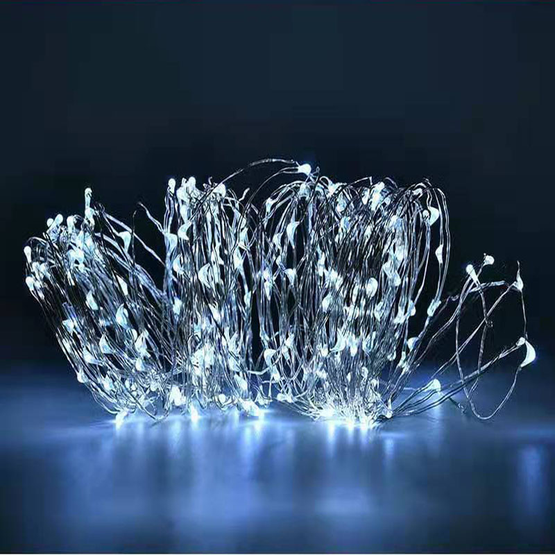 5/10/20M LED saulės styginių pasakų žibintai lauko atostogų Kalėdų vakarėlis girlianda saulės sodo lempa vandeniui atsparūs žibintai