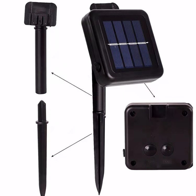 5/10/20M LED saulės styginių pasakų žibintai lauko atostogų Kalėdų vakarėlis girlianda saulės sodo lempa vandeniui atsparūs žibintai