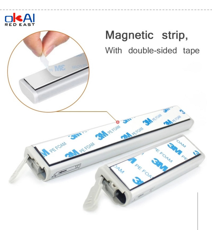 LED-es szekrényvilágítás 10 LED-es lámpa mozgásérzékelős világítással. Konyhai világítás USB újratölthető szekrény alatti lámpák hálószobához.