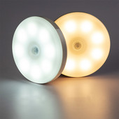 PIR-i liikumisanduriga LED-öövalgusti USB-laetav lülitiga kapi all olevad valgustid kodu-magamistoa köögikapi seinavalgusti jaoks