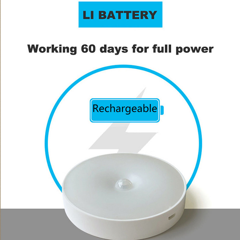 PIR-i liikumisanduriga LED-öövalgusti USB-laetav lülitiga kapi all olevad valgustid kodu-magamistoa köögikapi seinavalgusti jaoks