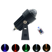 Lauko LED prožektorius, atsparus vandeniui IP65 sieninio apiplovimo lempa siauro spindulio kampo prožektorius 3W RGB taškinis tolimojo atstumo 220v