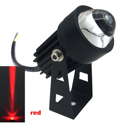 Lauko LED prožektorius, atsparus vandeniui IP65 sieninio apiplovimo lempa siauro spindulio kampo prožektorius 3W RGB taškinis tolimojo atstumo 220v