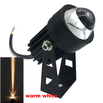 Lauko LED prožektorius, atsparus vandeniui IP65 sieninio apiplovimo lempa siauro spindulio kampo prožektorius 3W RGB taškinis tolimojo atstumo 220v