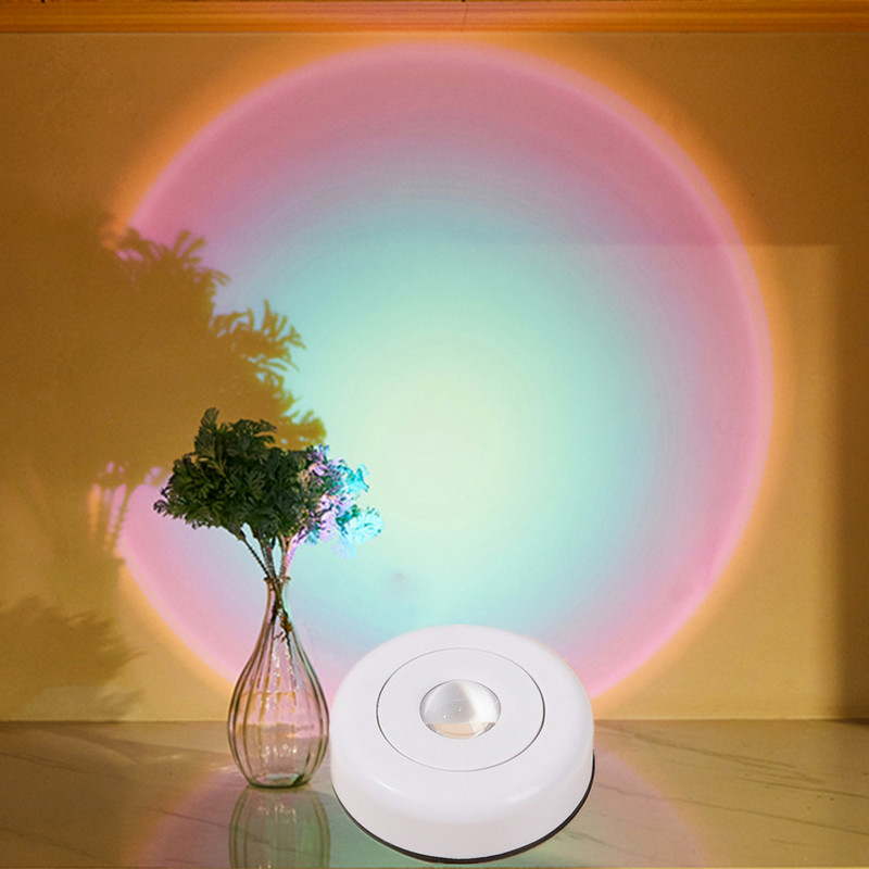 Phlanp LED svjetiljke za ormare na dodir na baterije Stick on Wall Lampa za zalazak sunca za kuhinju, spavaću sobu, ormar NightLight projekcijska lampa