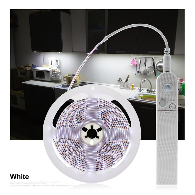 1M 2M 3M PIR αισθητήρας κίνησης LED Φωτιστικό ντουλάπι κουζίνας 5V USB Smart Turn On OFF strip Tape Staris Ντουλάπα σπιτιού Διακόσμηση ντουλαπιού