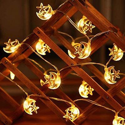 2022 Ramazan Dekorativna svjetla String Led Muslimanska zabava Dekoracija 1.5M10 Svjetla Eid Al-Fitr Kućni aranžman za zabavu