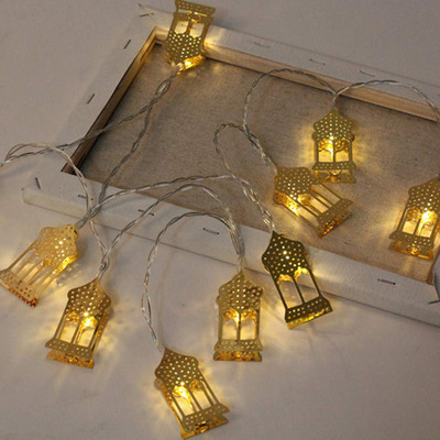 2022 Ramazan Dekorativna svjetla String Led Muslimanska zabava Dekoracija 1.5M10 Svjetla Eid Al-Fitr Kućni aranžman za zabavu