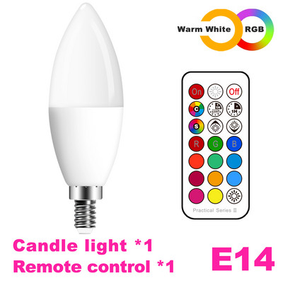 Bec LED cu schimbare de culoare RGB E27 GU10 Lampă inteligentă cu telecomandă IR Spot LED de tavan 220V 110V Spot reglabil acasă