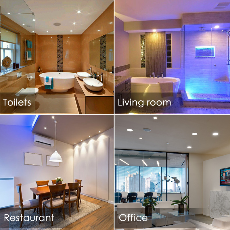 Bec LED cu schimbare de culoare RGB E27 GU10 Lampă inteligentă cu telecomandă IR Spot LED de tavan 220V 110V Spot reglabil acasă