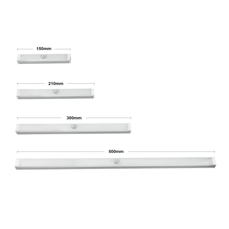 Judesio jutiklio spintelės apšvietimas USB įkraunamas LED šviestuvas Bar Sieninė lempa Namų virtuvei Miegamojo Spinta Spinta Naktinis apšvietimas