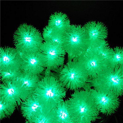 YIYANG sniego kamuolys 2M 20 rutuliukų LED styginių lemputės Kalėdų girliandos vakarėliui, vestuvių dekoravimo blykstė Pasakų lemputės AA baterija