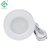 Szekrény alatti lámpák 12V LED-es konyhai szekrény világítás lámpák polc vitrin kerek Puck fény Könyvespolc pult bútor lámpa