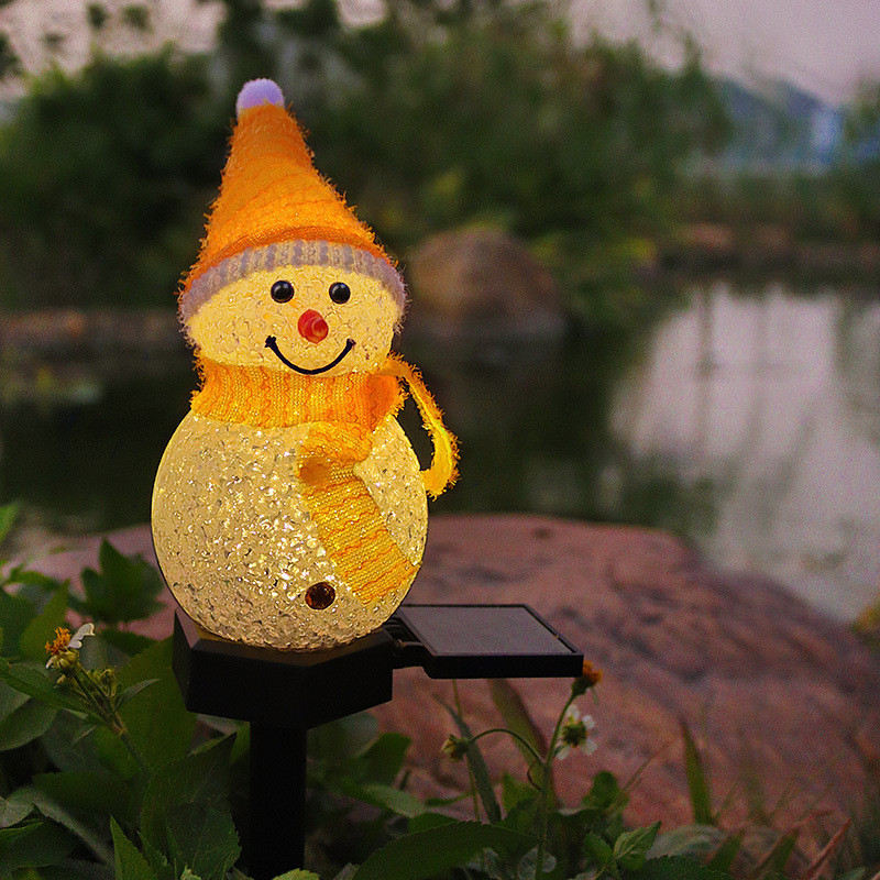 Vanjska solarna svjetla Snjegović Solarna svjetlost Vodootporna ulična vijenac Svjetiljka za travnjak Blagdanska rasvjeta Novogodišnji božićni ukrasi 2023.