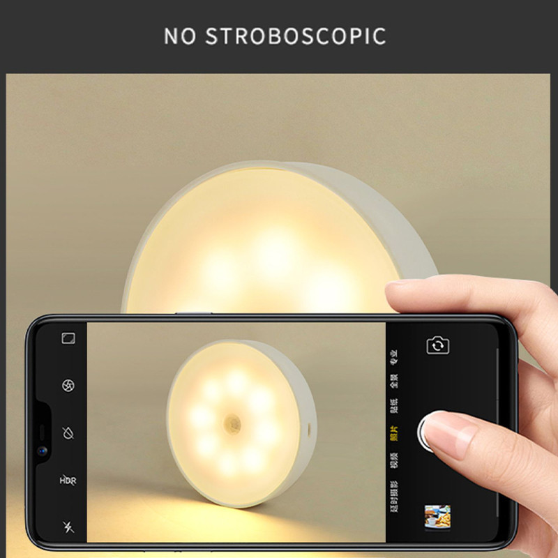 Noćno svjetlo s magnetskim senzorom pokreta LED zidna svjetiljka Inteligentno infracrveno indukcijsko svjetlo Punjiva USB lampa za uštedu energije za spavaću sobu