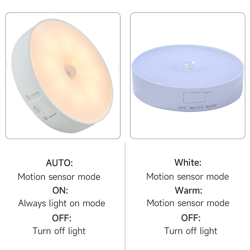 Noćno svjetlo s magnetskim senzorom pokreta LED zidna svjetiljka Inteligentno infracrveno indukcijsko svjetlo Punjiva USB lampa za uštedu energije za spavaću sobu