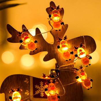 Коледни модни светлини от медна жица Фея Светлини от гирлянди за коледна елха Празнично осветление Navidad Decor Wedding