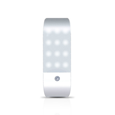 12 Λάμπα LED Night Light Human Body Επαναφορτιζόμενη Ντουλάπα Νυχτερινό Φως USB Αισθητήρας επαγωγής ανιχνευτή κίνησης για υπνοδωμάτιο