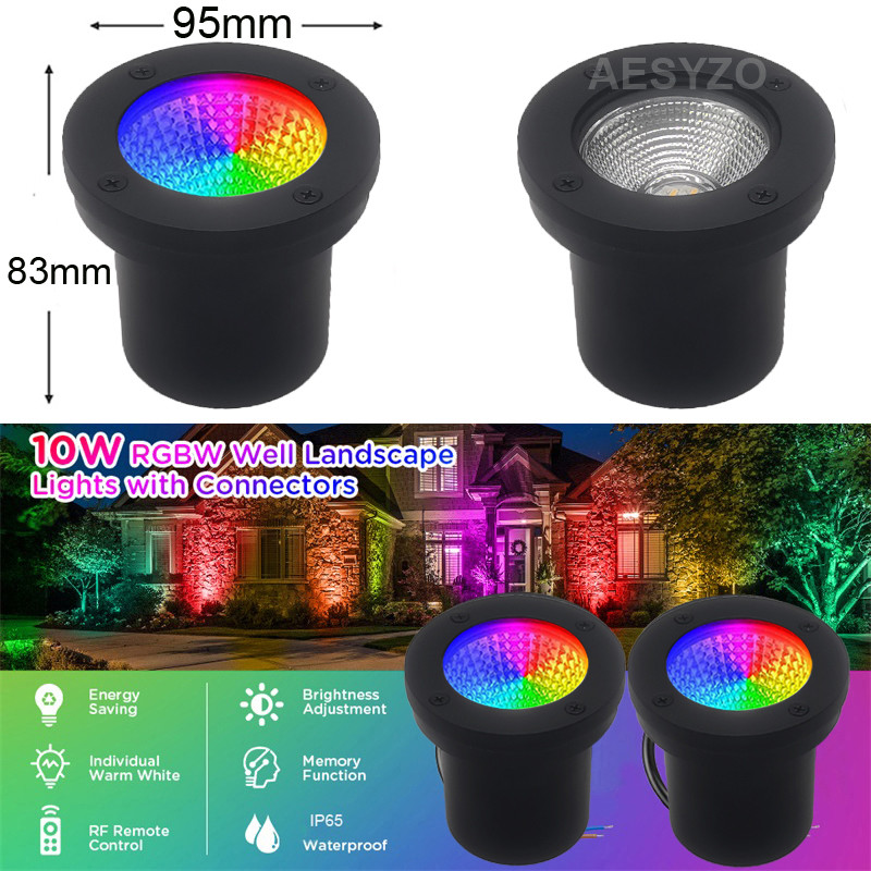 Kraštovaizdžio apšvietimas 12V 220V RGB šiltai baltas LED vidinio apšvietimo spalvas keičiantis lauko prožektorius, skirtas sodo denio medžių tako laiptams