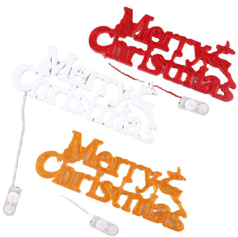 LED Božićna vila Svjetlo Božićno drvce Cvjetni vijenac Dekoracija Gudačko svjetlo Blagdanska Nova godina Sretan Božić Logo Lampica sa slovom