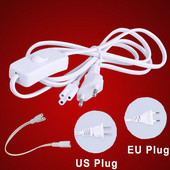 ASV ES slēdža kabelis T5 T8 LED cauruļu lampas savienotājs 3 kontakti 30 CM 50 CM 180 CM Trīsfāzu divgalu savienošana