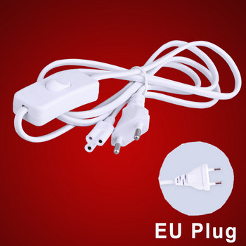 US EU Кабел за превключване T5 T8 LED конектор за тръбна лампа 3 пина 30CM 50CM 180CM Трифазен двукраен свързващ