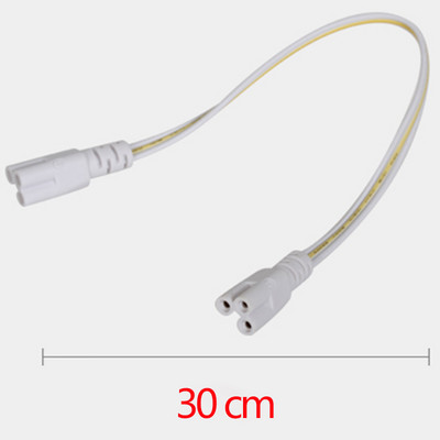 ASV ES slēdža kabelis T5 T8 LED cauruļu lampas savienotājs 3 kontakti 30 CM 50 CM 180 CM Trīsfāzu divgalu savienošana