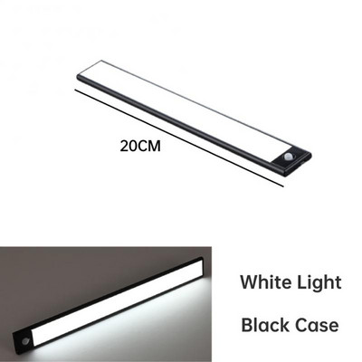 Ultra tanke svjetiljke za ormar Kreativni senzor pokreta Aluminijska led noćna svjetiljka Ručna svjetiljka za čišćenje Led ispod ormarića Svjetlo za kućanstvo