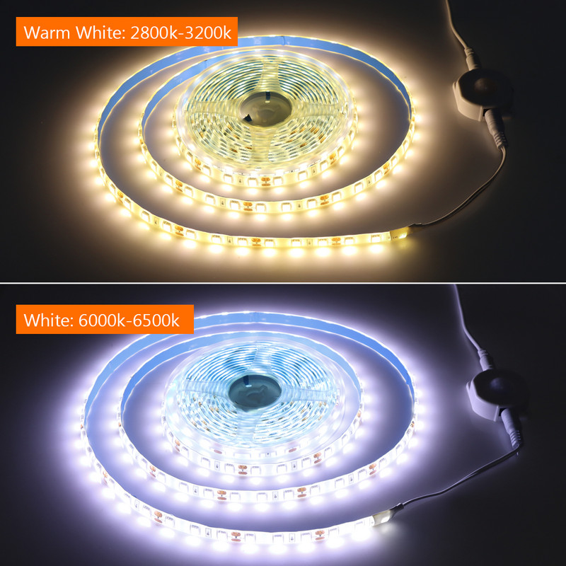 Mozgásaktivált PIR érzékelős LED konyhai lámpa 12V 1M 2M 3M 4M 5M Auto ON/OFF Intelligens éjszakai lámpa szekrény alatti ágyvilágításhoz