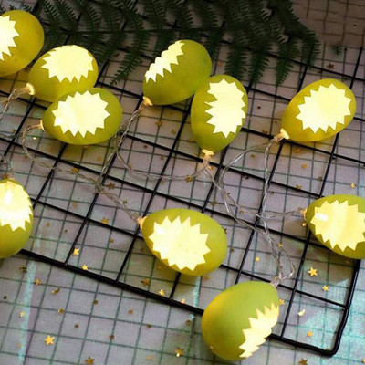 1,5 m Lieldienu LED zaķa olu čaumalas cāļa truša gaisma Lieldienu pasaka Gaismas stīgas Kāzu Jaungada brīvdienu ballītes noformējums