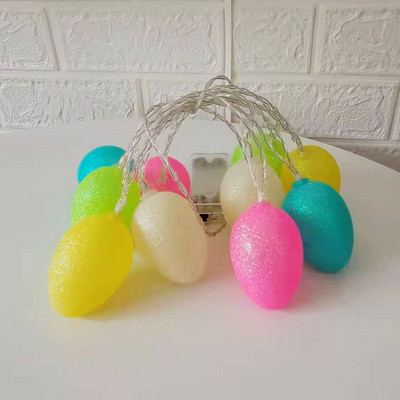 1,5 m Lieldienu LED zaķa olu čaumalas cāļa truša gaisma Lieldienu pasaka Gaismas stīgas Kāzu Jaungada brīvdienu ballītes noformējums