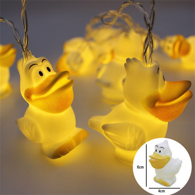 1,5M 10LED aranyos állati fényfüzér Rajzfilm Víziló Egyszarvú Zsiráf Víziló Mókus LED Tündérlámpa Gyerekeknek Ünnepi ajándékok
