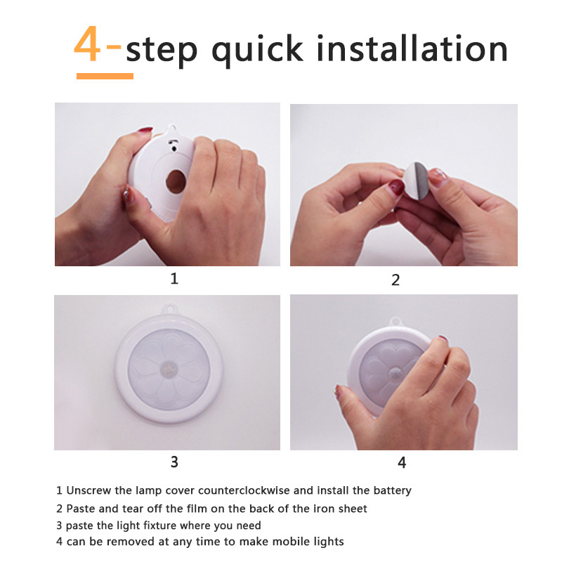 USB Επαναφορτιζόμενος αισθητήρας κίνησης Led κάτω από την ντουλάπα Φώτα νύχτας για ντουλάπα υπνοδωματίου Κουζίνα Led φωτιστικά τοίχου