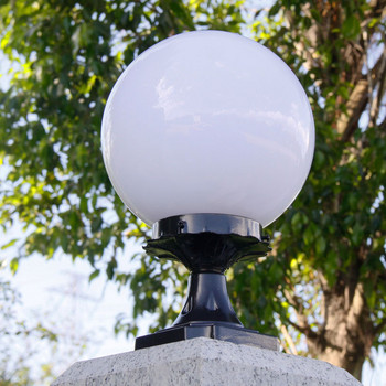 Външна лампа с форма на топка Водоустойчив Verlichting Веранда Градински сутиен Gateway E27 Капитер Светлина Декорация Колона Осветление