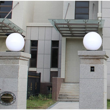 Σχήμα μπάλας Φωτιστικό Εξωτερικού Πυλώνα Αδιάβροχο Verlichting Βεράντα Σουτιέν κήπου Gateway E27 Φωτιστικό κεφαλαίου Διακόσμηση στήλης Φωτισμός