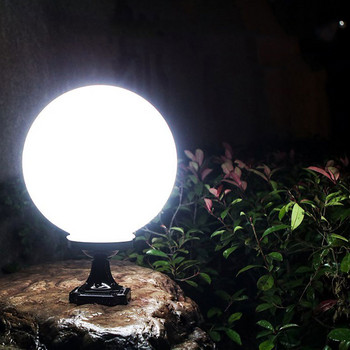 Външна лампа с форма на топка Водоустойчив Verlichting Веранда Градински сутиен Gateway E27 Капитер Светлина Декорация Колона Осветление