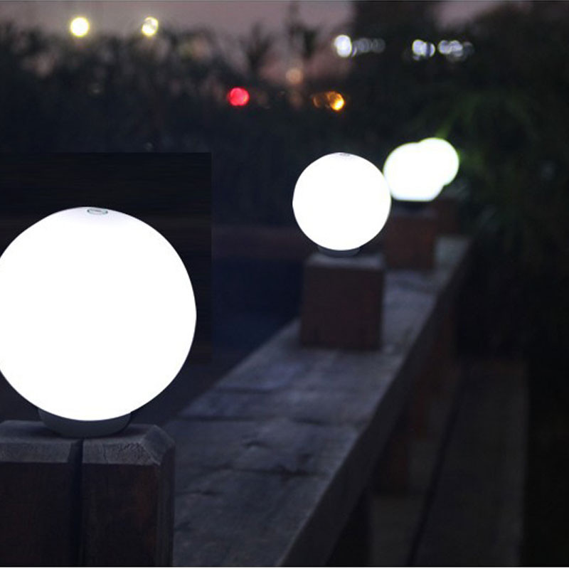 Golyó alakú kültéri oszlopos lámpa Vízálló Verlichting Veranda Kerti Melltartó Gateway E27 Chapiter Fény dekoráció Oszlop világítás