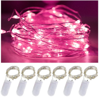 6 db LED-es rézdrót fényfüzér mini ünnepi fényfüzér karácsonyi tündérfüzér születésnapi parti esküvői lakberendezéshez