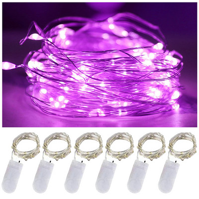 6 db LED-es rézdrót fényfüzér mini ünnepi fényfüzér karácsonyi tündérfüzér születésnapi parti esküvői lakberendezéshez