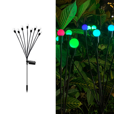 Päikesevalgustid Muru LED-välisaiakaunistused Veekindel maastikuvalgusti 6/8 peaga päikeseenergia ilutulestik Firefly väliaiavalgustid