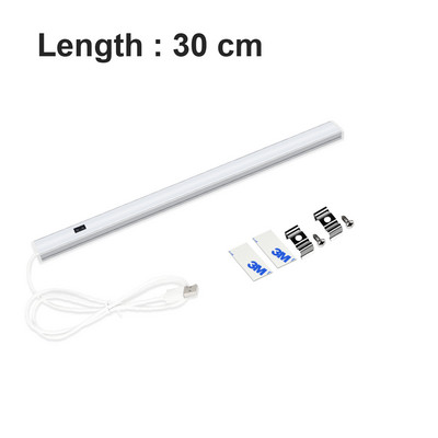 Īpaši plāns kustības sensora gaisma usb uzlādējams korpusa gaismas diode 30cm 40cm roku slaucīšana virtuves skapis iekštelpu nakts gaisma