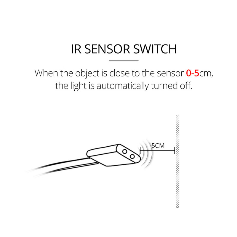 Intelligens szekrény alatti Éjszakai lámpa Konyhai lámpa mozgásérzékelővel, ajtóvezérlő LED-es fénycsík 12V hálószoba gardrób szekrény világítás
