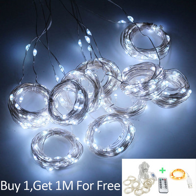 3M USB LED Κουρτίνες Festoon Led Fairy Light Γιρλάντες Χριστουγεννιάτικα Φωτάκια Διακόσμηση γάμου Φωτάκια χορδών Πρωτοχρονιάτικη γιρλάντα