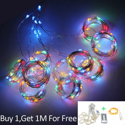 3M USB LED Κουρτίνες Festoon Led Fairy Light Γιρλάντες Χριστουγεννιάτικα Φωτάκια Διακόσμηση γάμου Φωτάκια χορδών Πρωτοχρονιάτικη γιρλάντα