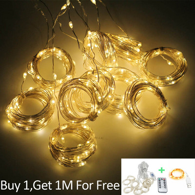 3M USB LED Κουρτίνες Festoon Led Fairy Light Γιρλάντες Χριστουγεννιάτικα Φωτάκια Διακόσμηση γάμου Φωτάκια χορδών Πρωτοχρονιάτικη γιρλάντα