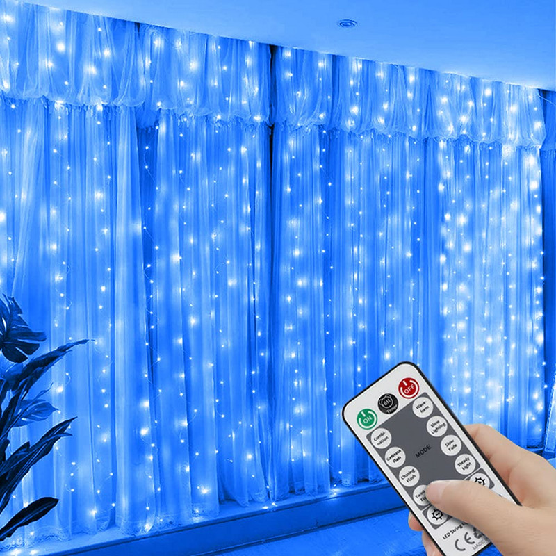 3M USB LED Κουρτίνες Festoon Led Fairy Light Γιρλάντες Χριστουγεννιάτικα Φωτάκια Διακόσμηση γάμου Φωτάκια χορδών Πρωτοχρονιάτικη γιρλάντα