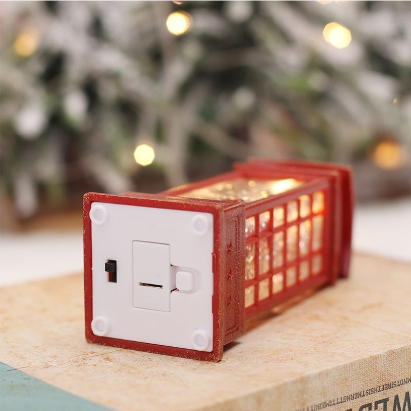 5 colių kūrybinga kalėdinė telefono būdelė Kalėdų Senelio lempos Namų dekoravimas Šventinės nakties šviesos vakarėlio reikmenys Miegamojo dekoras