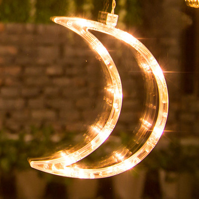 Kalėdų puošmena Šviesos diodų pasakų styginių užuolaidų šviesa Kalėdų eglutė Elnio žvaigždė girlianda Apšvietimo langas Baterija maitinama dekoro lempa