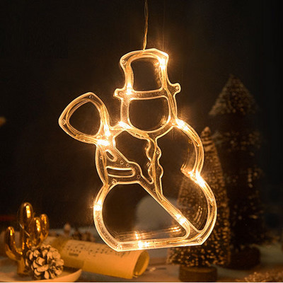 Kalėdų puošmena Šviesos diodų pasakų styginių užuolaidų šviesa Kalėdų eglutė Elnio žvaigždė girlianda Apšvietimo langas Baterija maitinama dekoro lempa